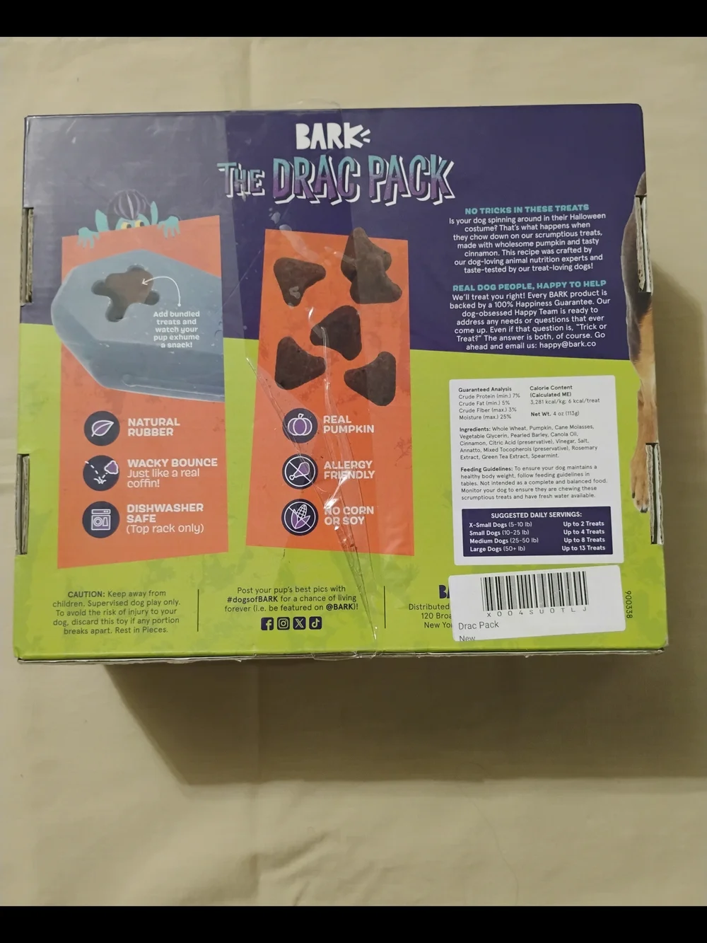 BARK The Drac Pack Toy & Treat Combo - Black & Purple